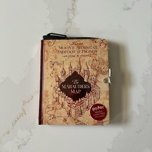 Harry Potter Marauders Map Diary and Magic Reveal Pen with Gadget Sticker NEW